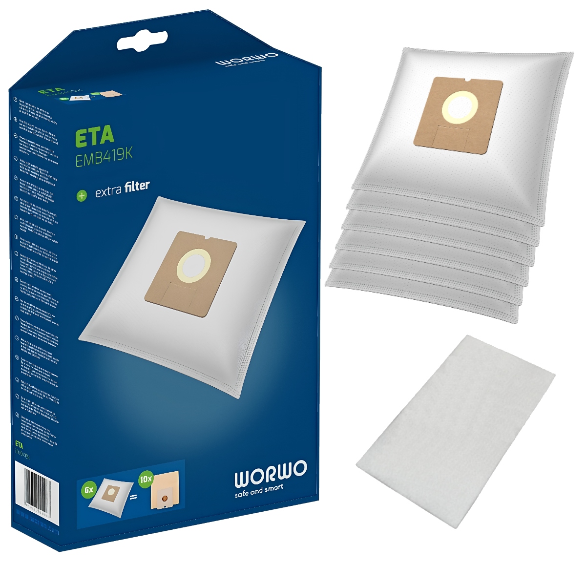 

6x Worki do odkurzacza Clatronic Eldom Mpm