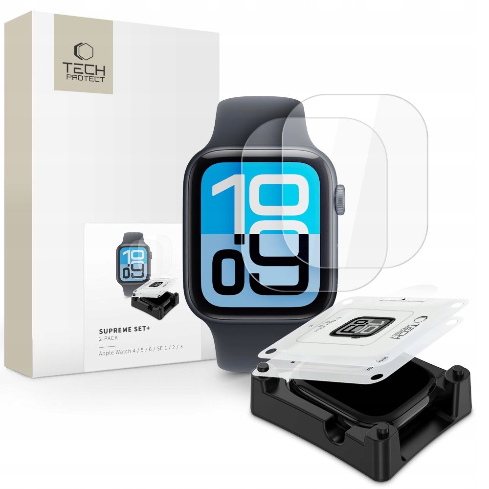 Tech-protect Folia Hydrożelowa Supreme 2-PACK Do Apple Watch 4 5 6 Se 1 2