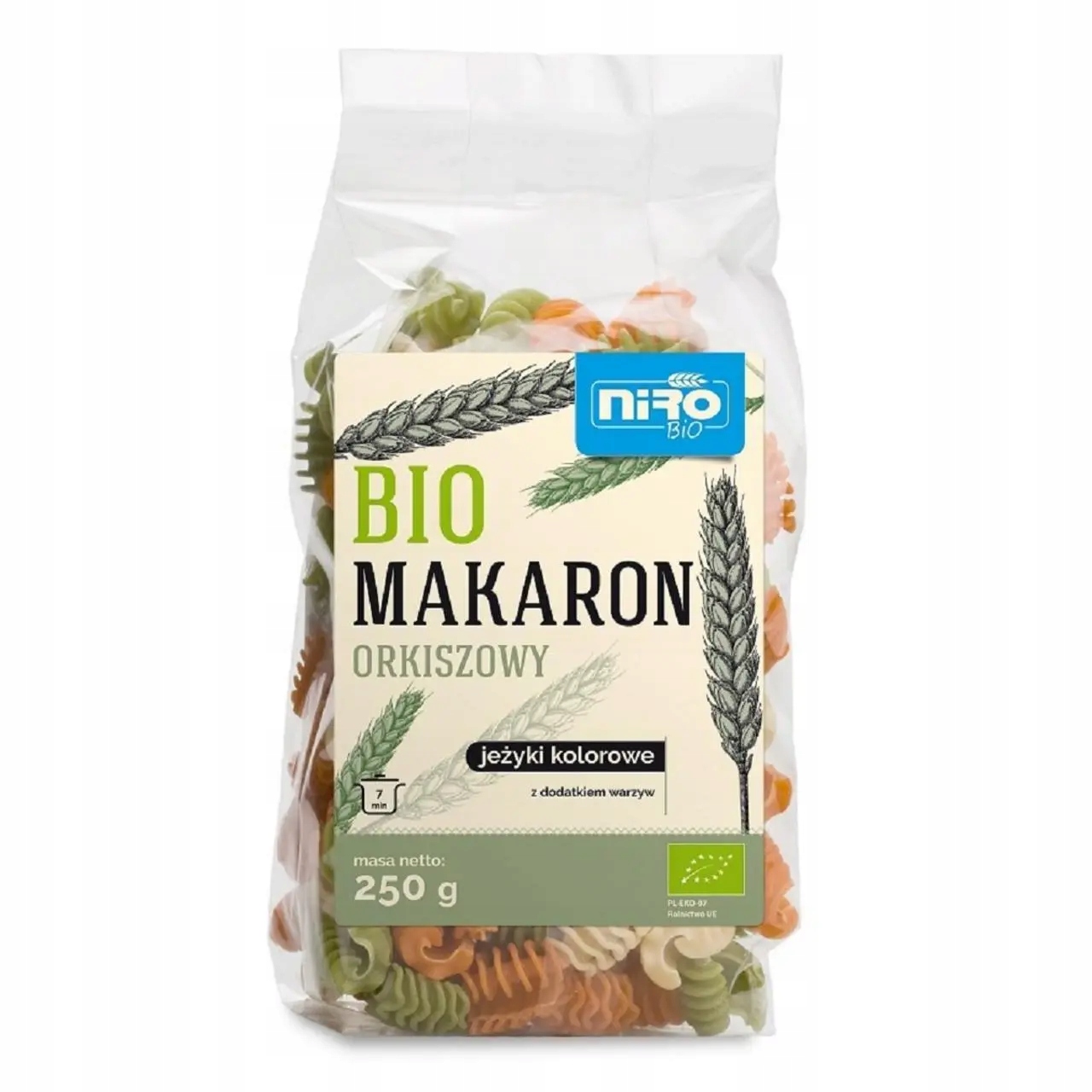 Těstoviny (orkišový Barevný) Ježky Bio 250 g Niro