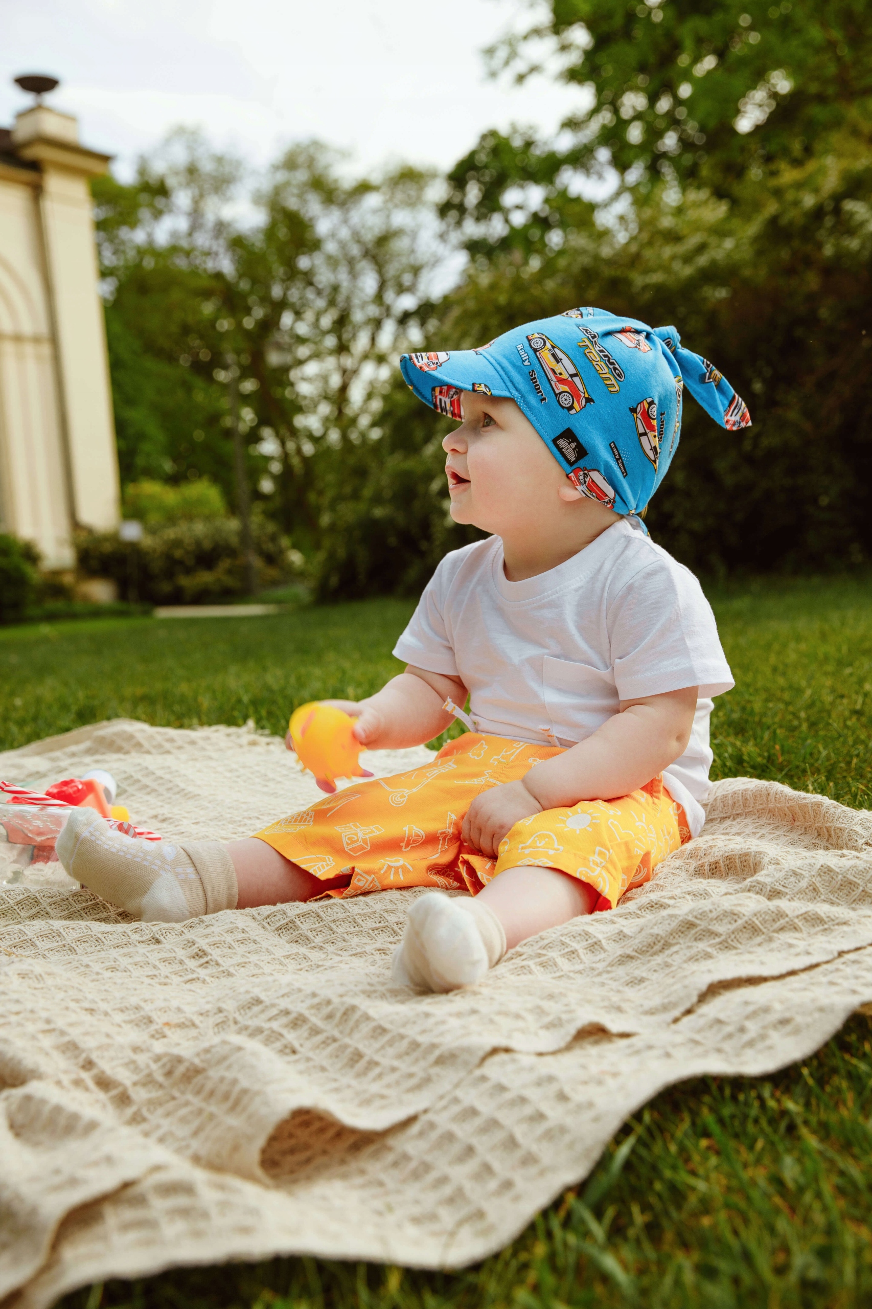 Chustka z daszkiem czapka na lato Rajdówki Nieb. EAN (GTIN) 5904151216677