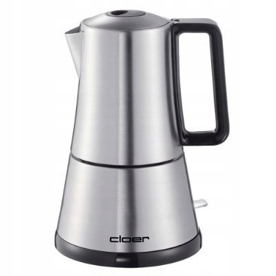 Elektryczna Kawiarka Stalowa Cloer 5928 300ML 3/6 Filiżanek Srebrna
