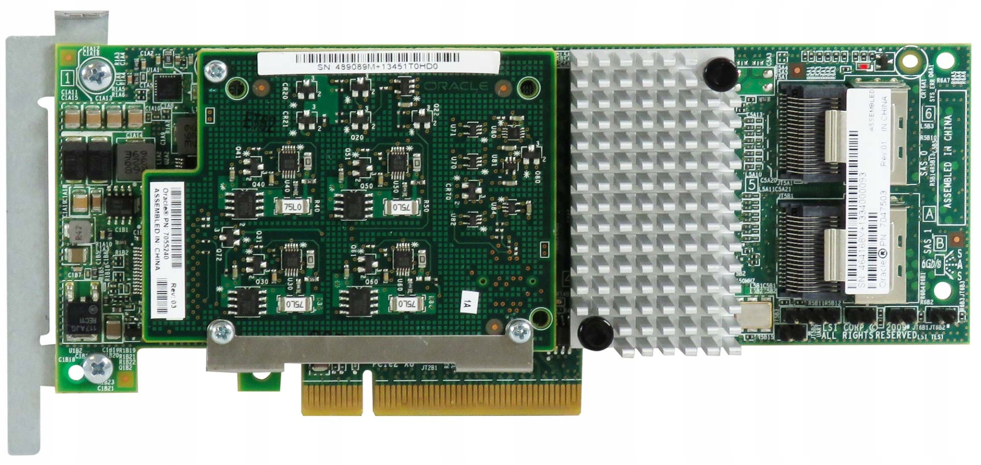 Sun Oracle 7047503 Lsi L3-25239-27B Sas 6Gb Dual-Port PCIe x8