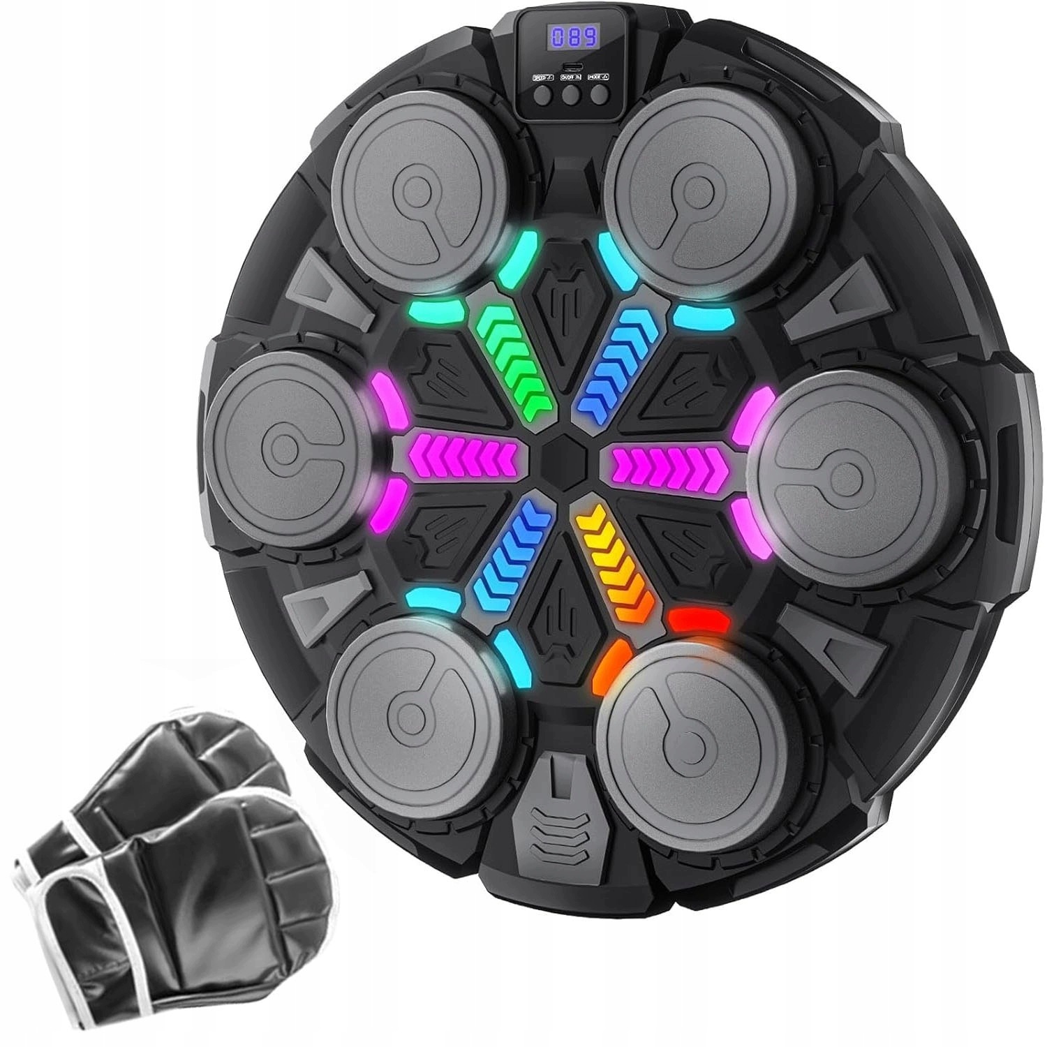 Interaktivní Boxerský Trenažér Na Zeď S Bluetooth Rgb Hudbou A Rukavicemi