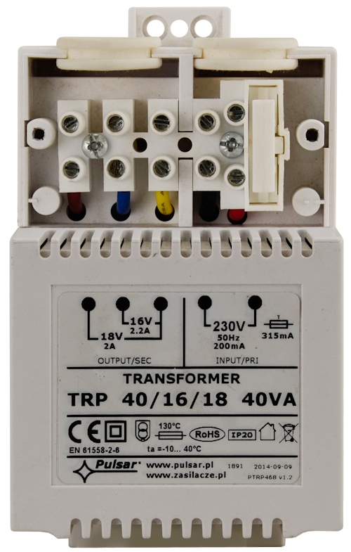 TRANSFORMATOR PULSAR AWT150 18V 40VA Satel Integra Perfecta Micra