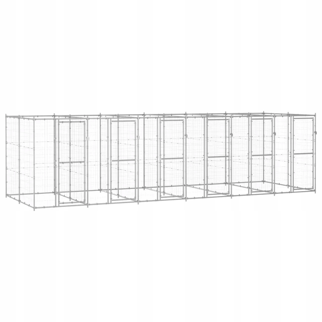 Kotec pro psa 660x220x180 stříbrná