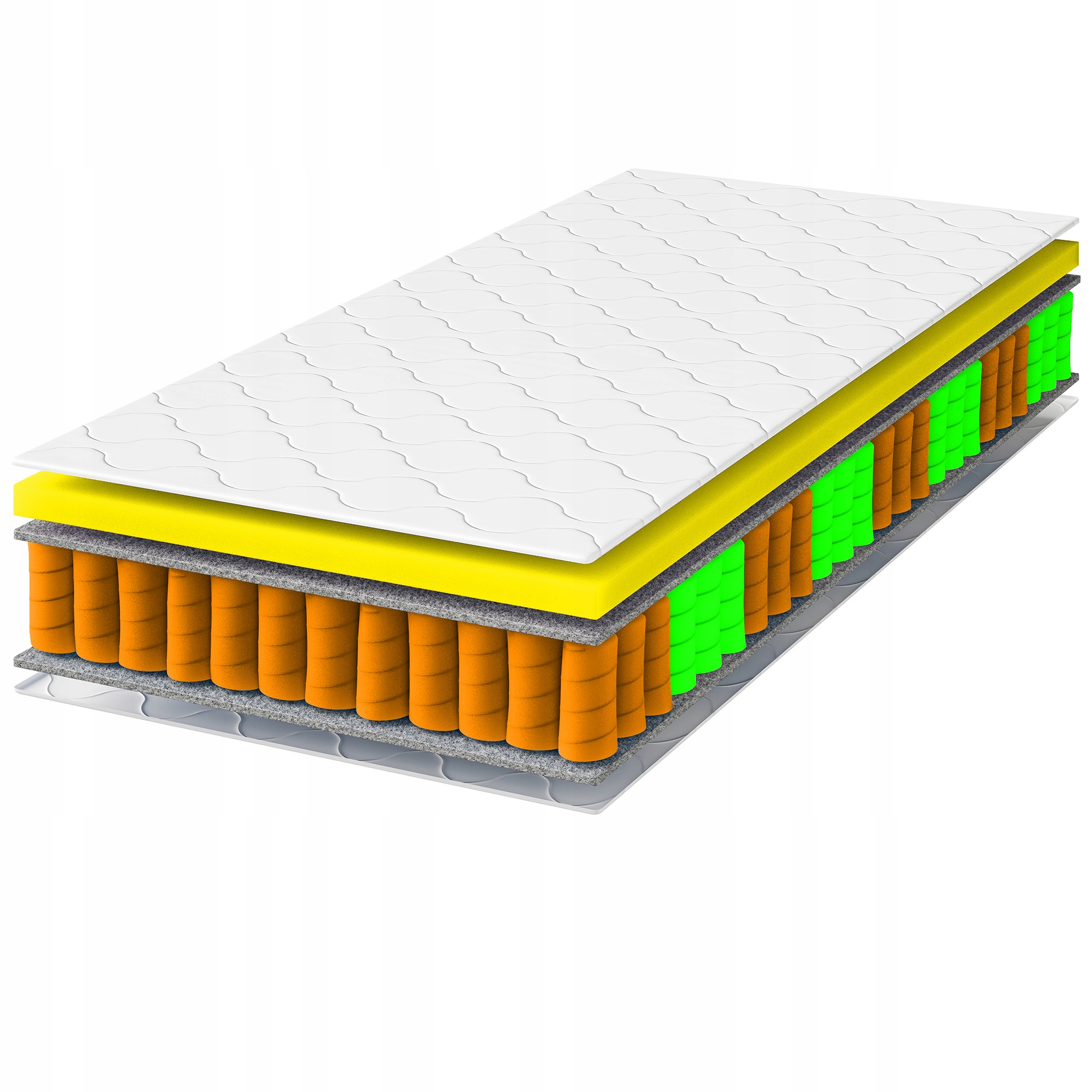 Taštičkový matrac 80x200 Borys Activ antialergický 11 cm Prešívaný H3
