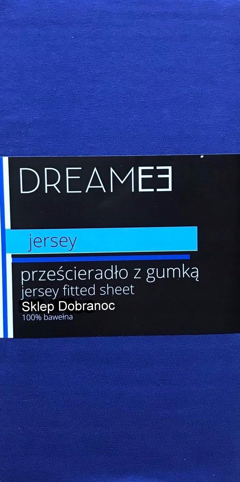 

Prześcieradło Jersey 160X200 Z Gumką Granatowe