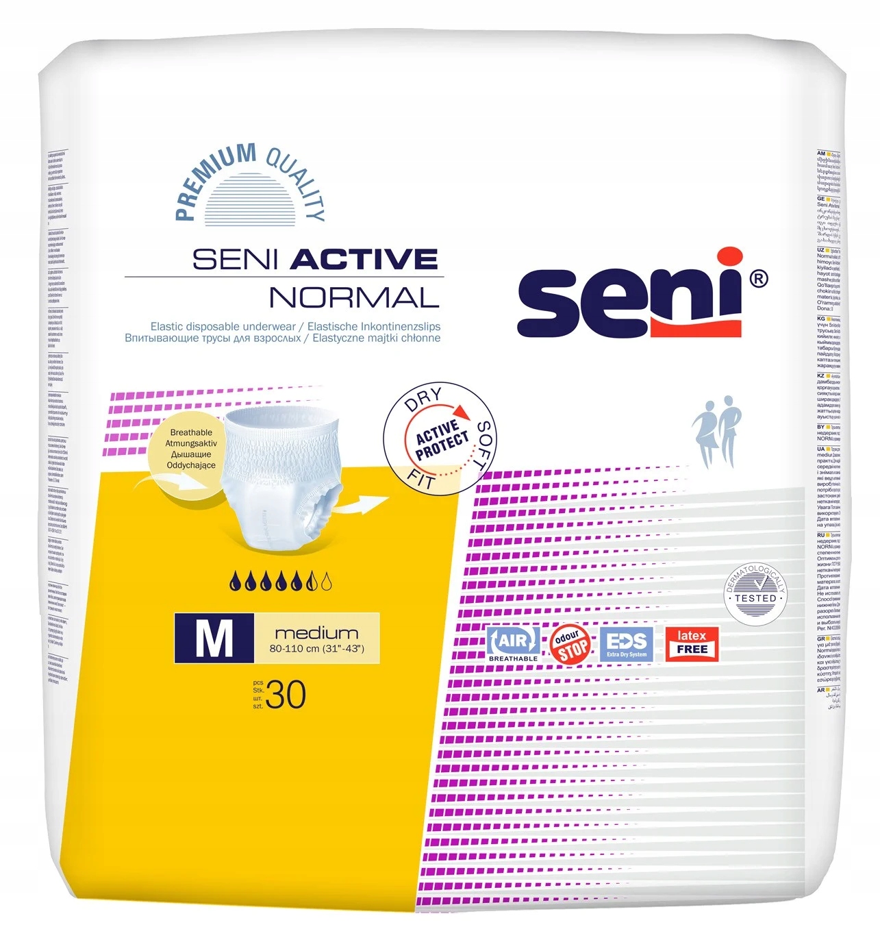 

Seni Active Normal M Majtki chłonne wciągane 30szt