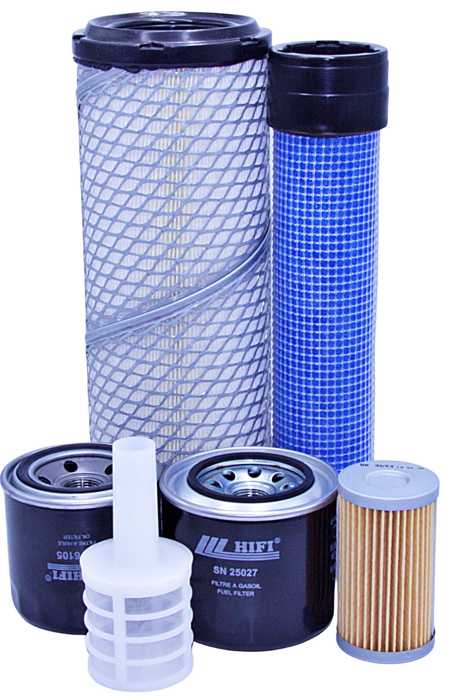 Filtry Kramer 280 s motorem 4TNV88-BPNKR – vzduch, olej, palivo