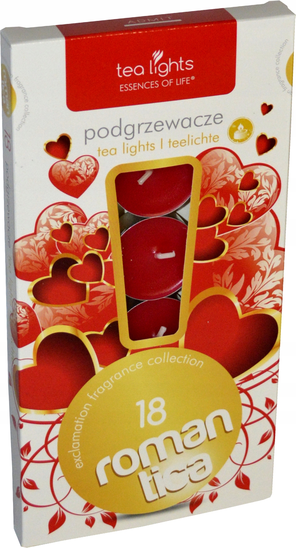 Podgrzewacze zapachowe 18 szt. tealighty, Romantica