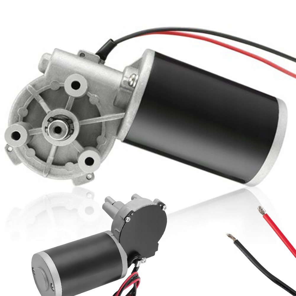 Silnik elektryczny z przekładnią ślimakową DC 24V 45W, 220 obr./min