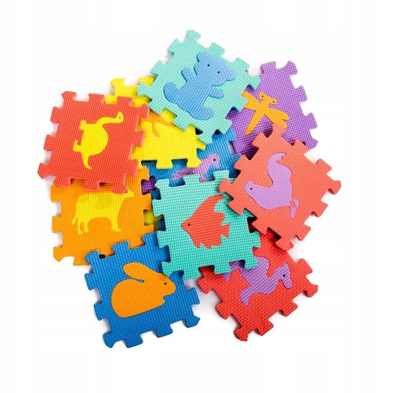 DUŻE PUZZLE PIANKOWE MATA PIANKOWA CYF* LIT* 72el Bohater brak