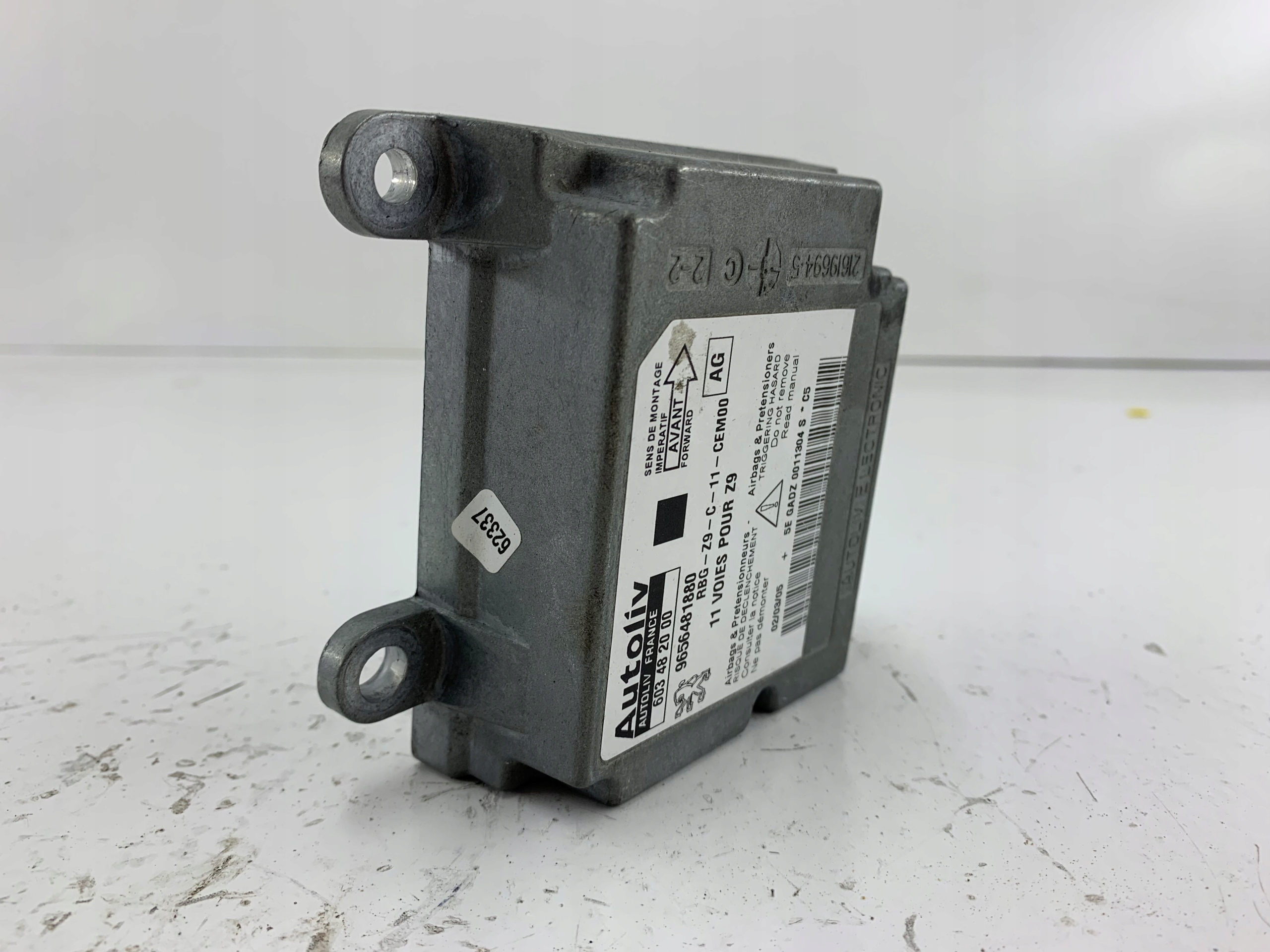 PEUGEOT 607 modulo SENSOR airbag airbag 9656481880