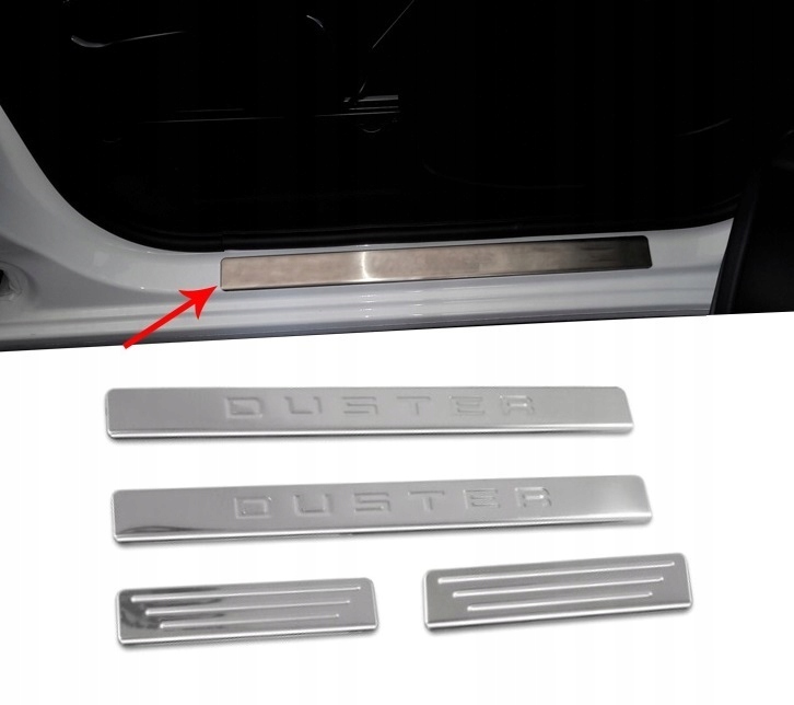 Listwy nakladki progowe progi DACIA Duster NAPIS