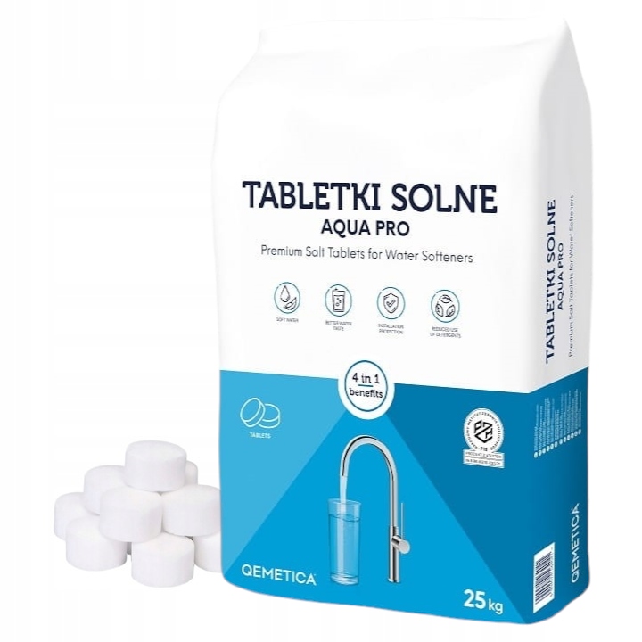 Tabletki Solne Do Uzdatniania Wody Do Zmiękczacza Sól Ciech 25 kg Qemetica
