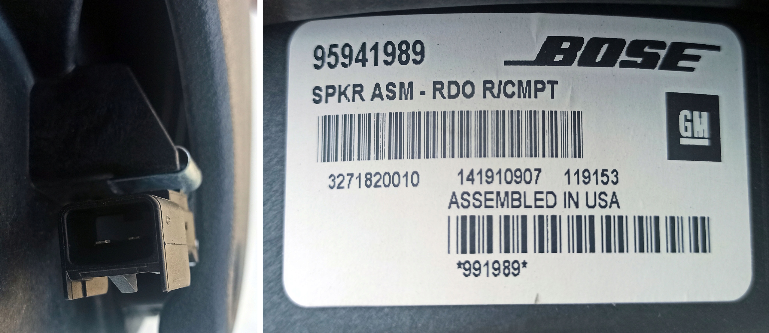 OPEL MOKKA BUICK ENCORE SUBWOOFER TUBA GLOSNIK Producent code 95941989