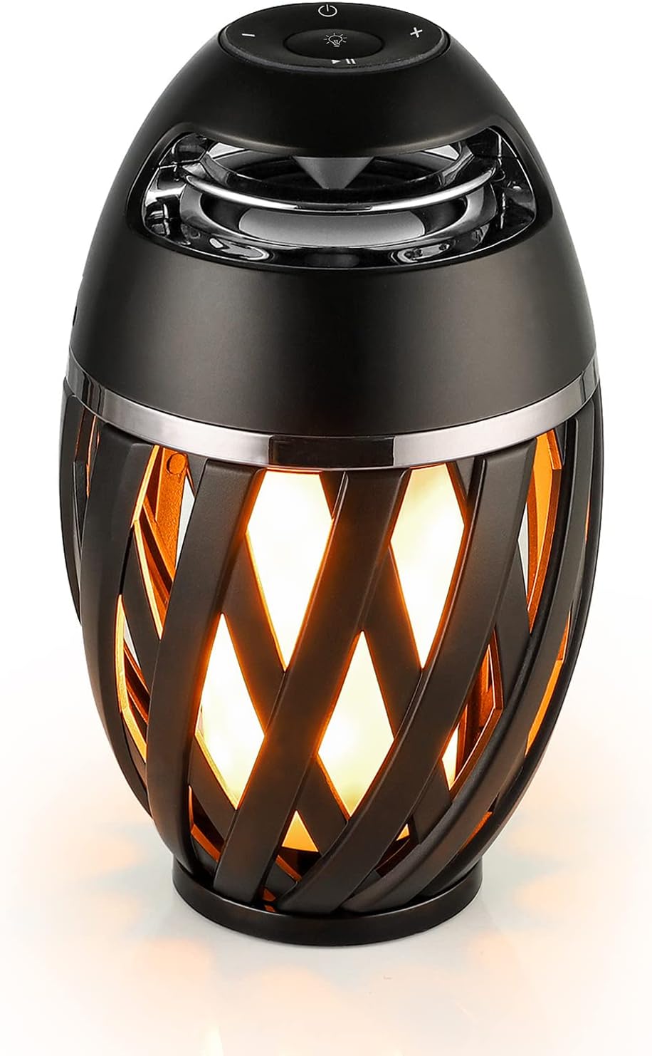 GŁOŚNIK BLUETOOTH BEZPRZEWODOWY + LAMPKA LED PROJEKTOR PŁOMIEŃ