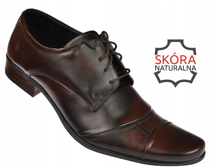 Pánské kožené polobotky Peppe Rosso M128 hnědé, velikost vel