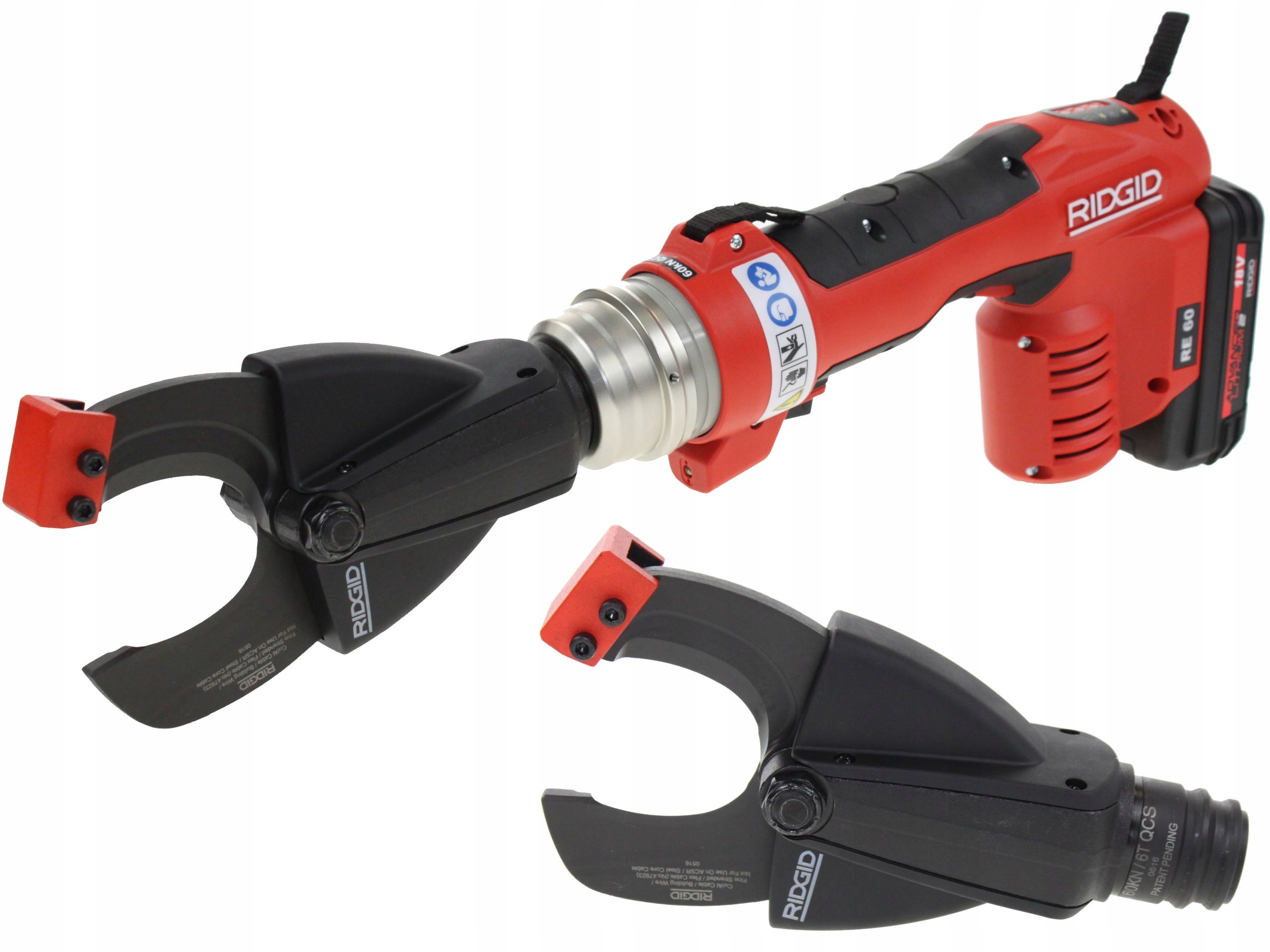 Аккумуляторные ножницы для кабеля 50 мм RE60 RIDGID