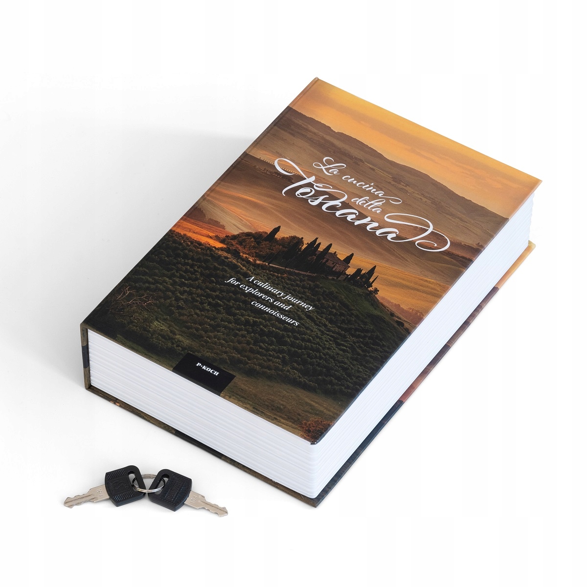 Knižní trezor Leuchtturm Toskánsko na mince, bankovky, šperky