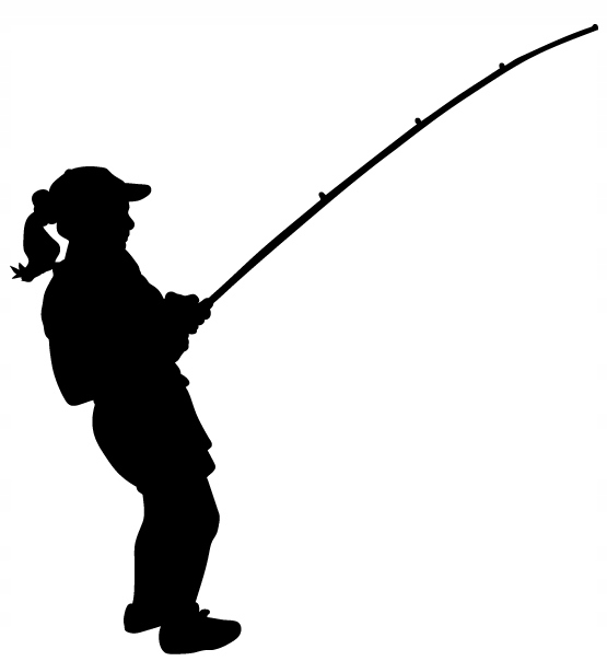 Naklejka Wędkarz Wędkarstwo na samochód na auto W7