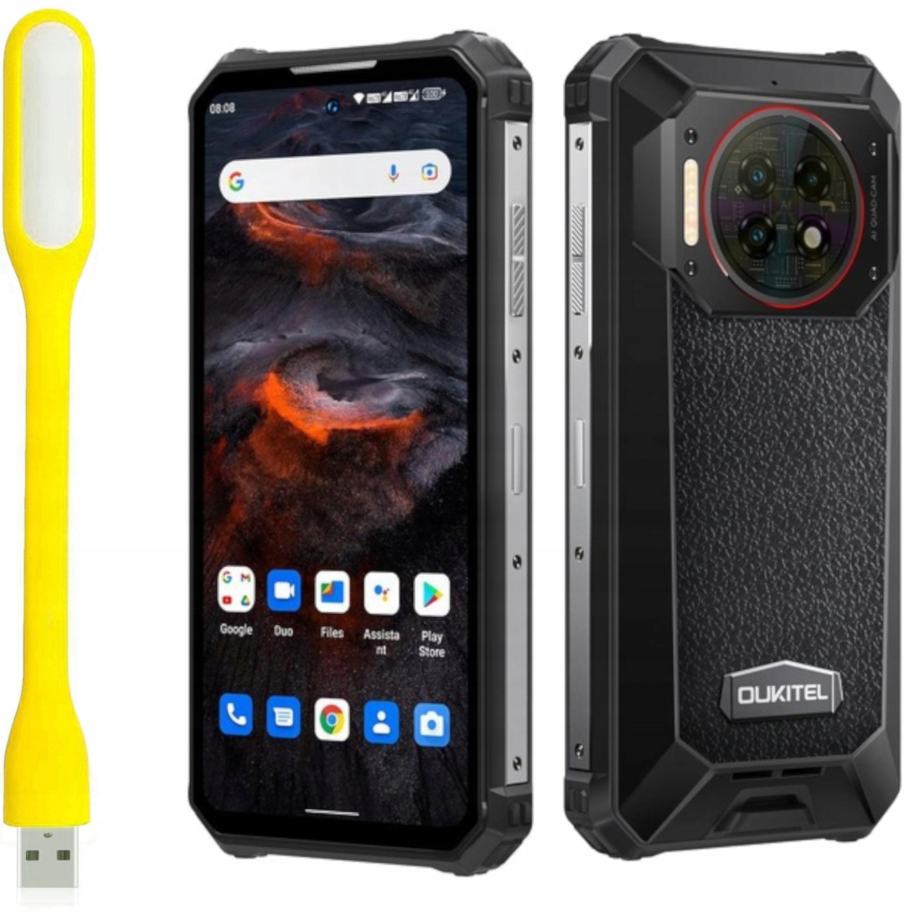 Smartfon Oukitel WP19 Pro 22000 mAh 8/256GB 120HZ IP69 64MP 20MP Noktowizja