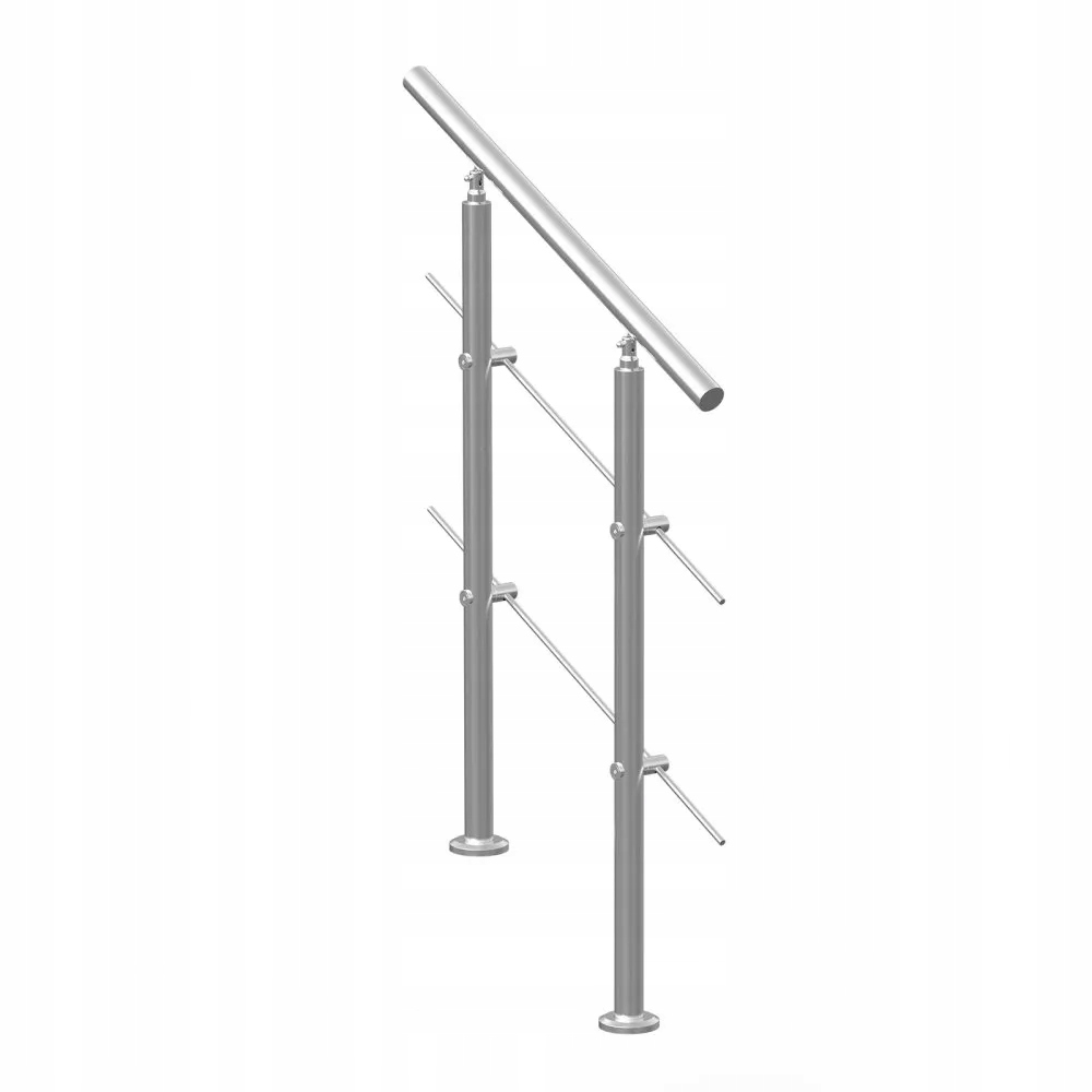Schodišťové zábradlí 80 cm, 2 ocelové příčky pro schody, terasa, zahrada