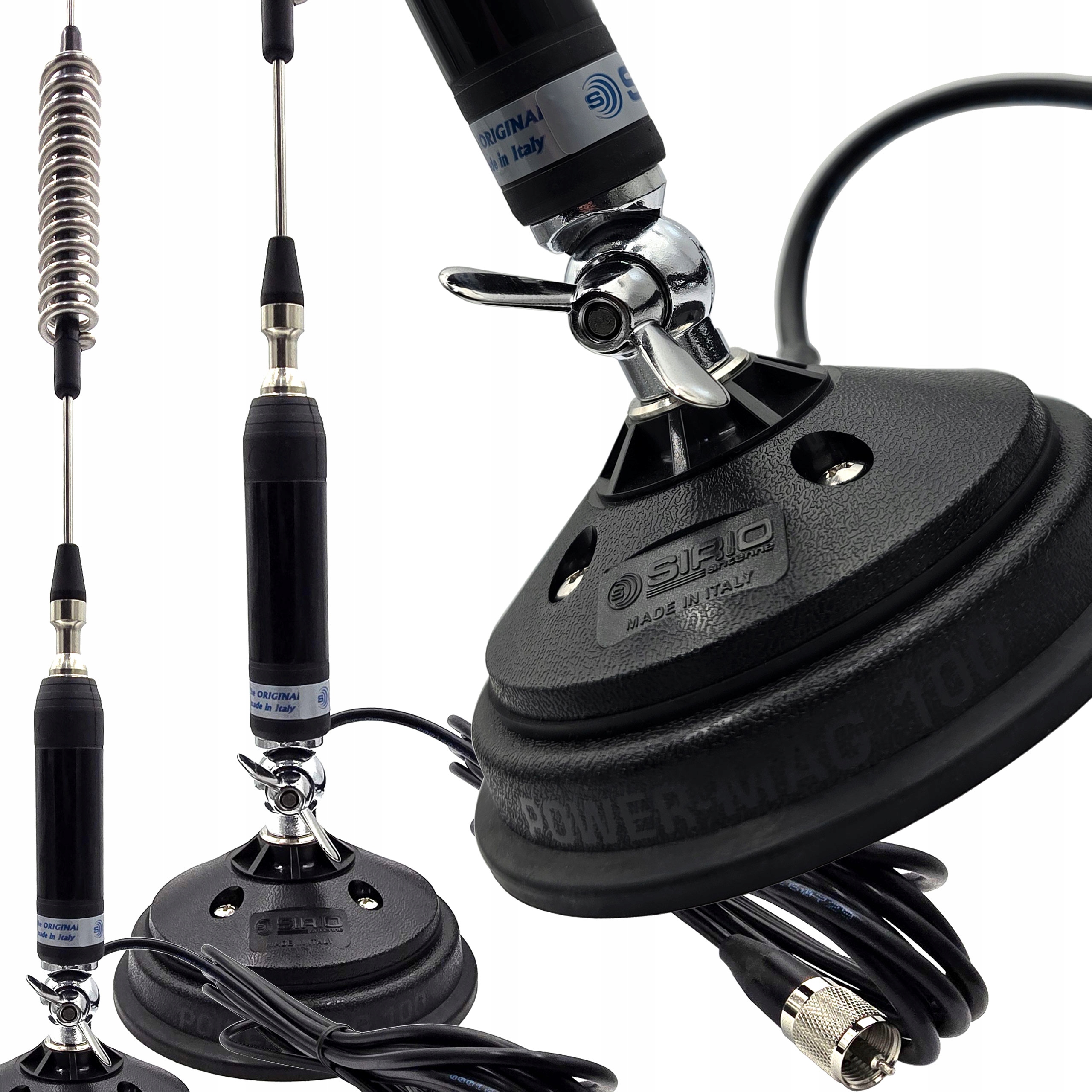 Cb anténa Sirio Titanium 800 Mag 82 cm PM100 na magnetickém magnetu