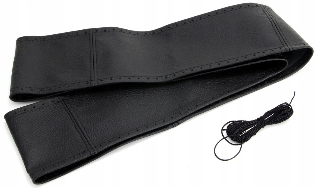 Pokrowiec Ze Skóry Skórzany Szturowany Do Obszycia Kierownicy Auta 37-39cm