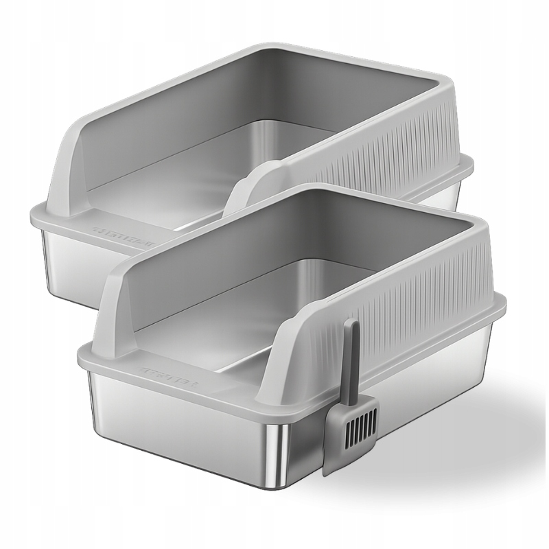 Sada 2 matelových toalet XL – ideální řešení pro chovatele Bonus