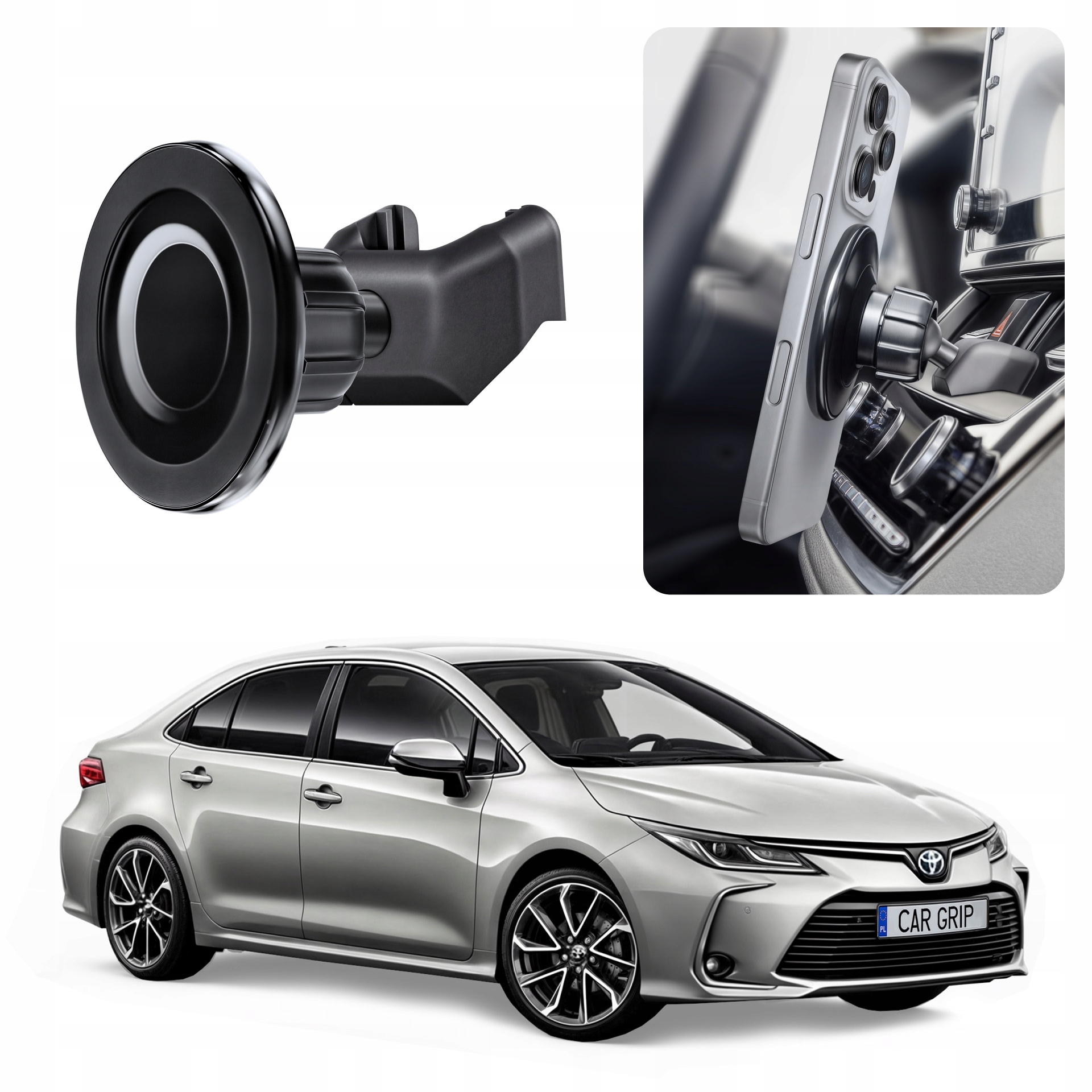 Uchwyt magnetyczny MagSafe do Toyota Corolla E21 (2019-)
