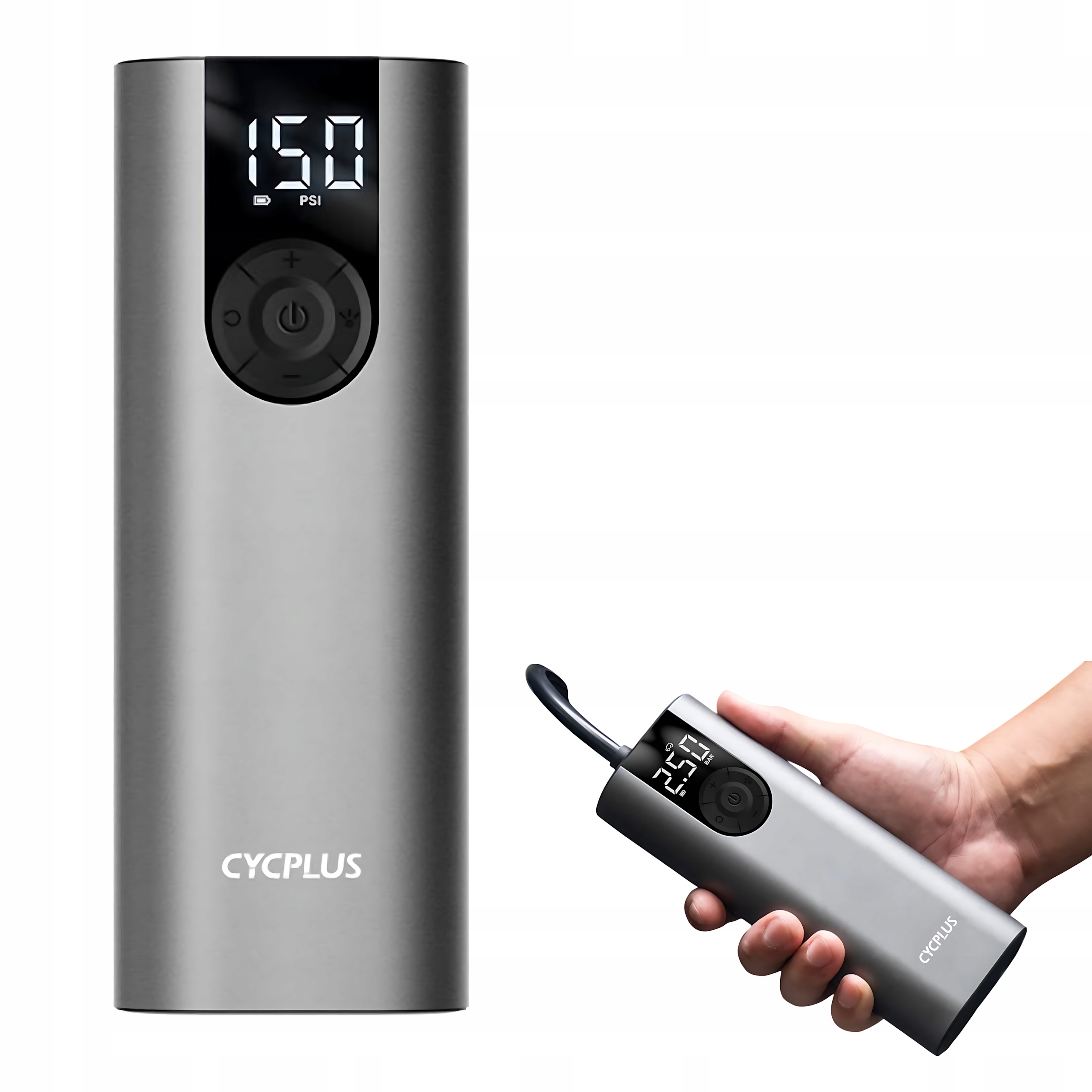 Cycplus Výkonná elektrická cyklistická pumpa, lehká, přenosná, bezdrátová