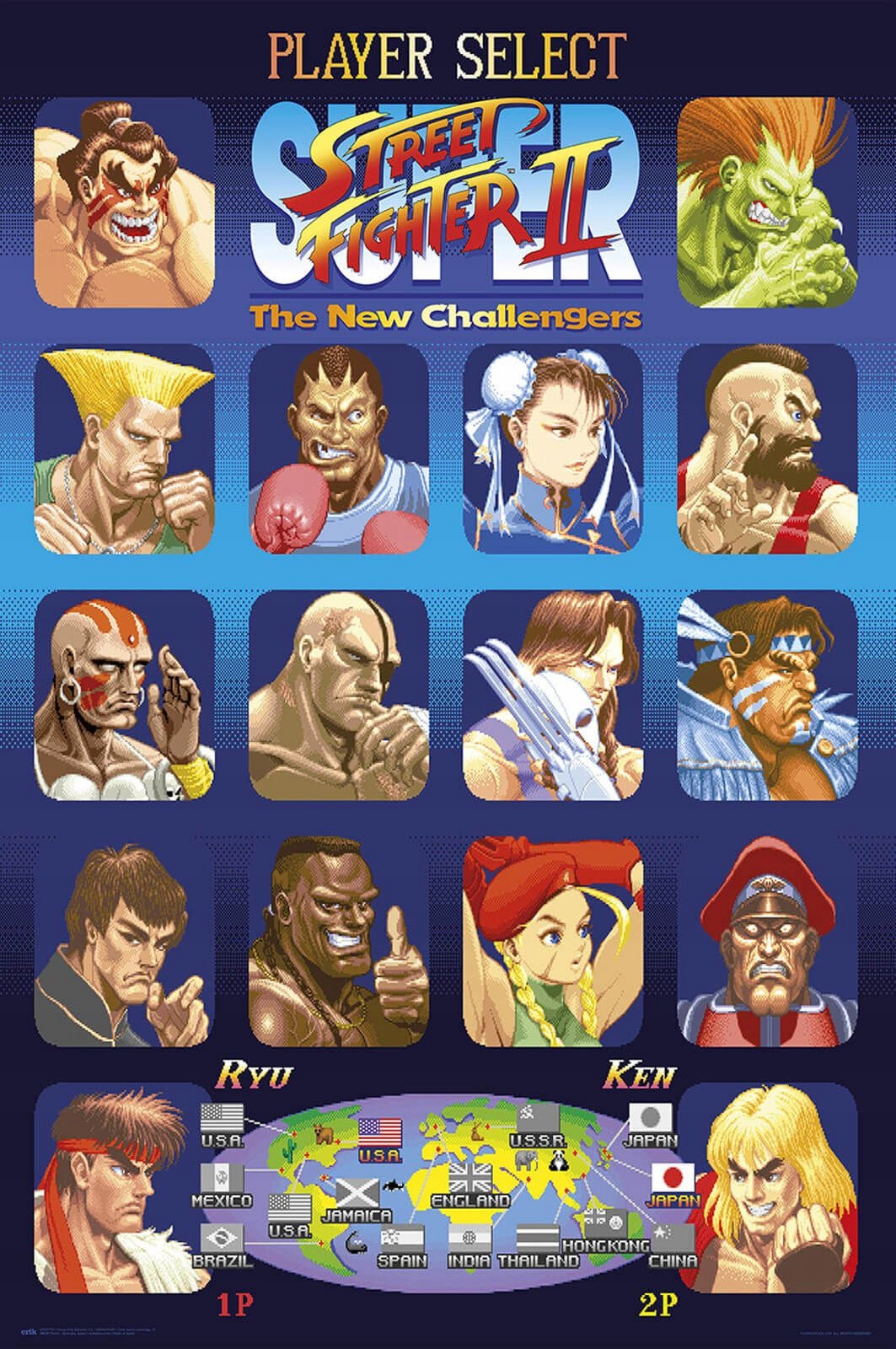 Plakat Street Fighter 61x91,5 cm