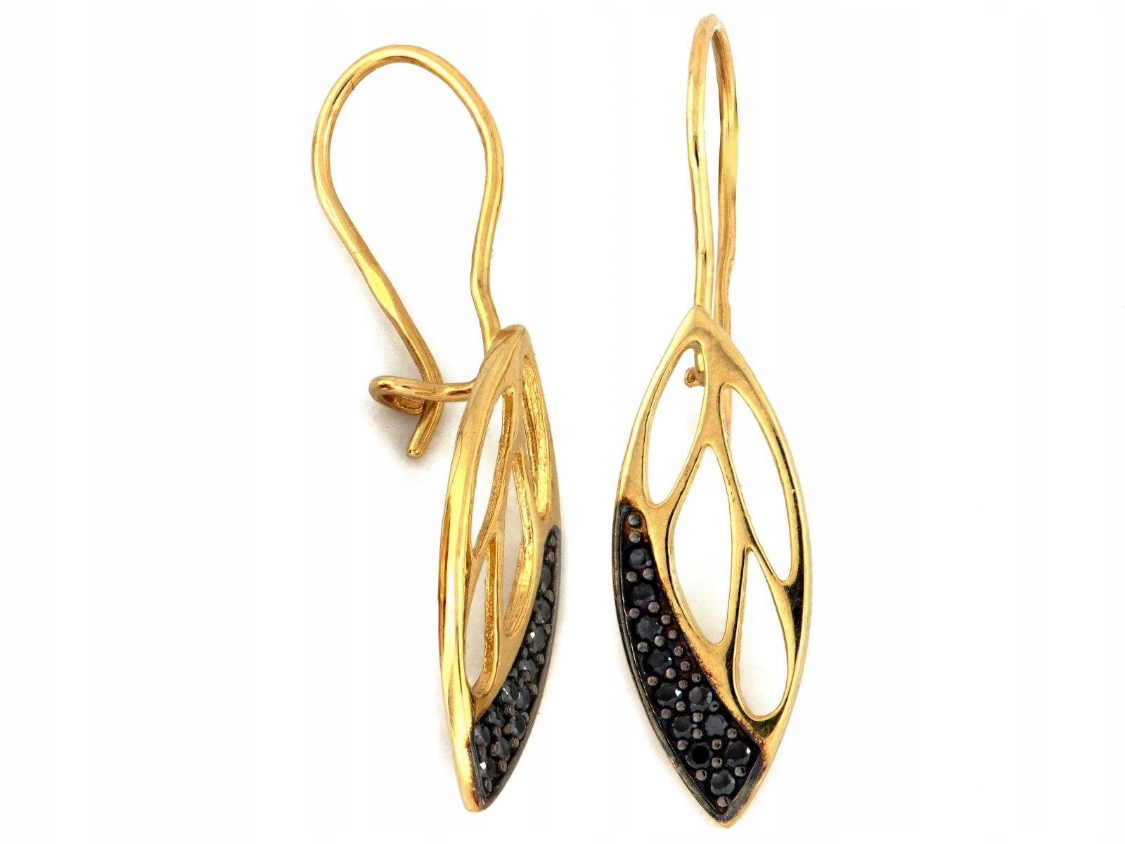 Zlaté náušnice pro ženu 585, elegantní od klenotníka