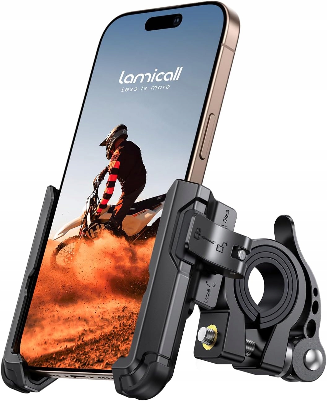 Lamicall BP11 Uchwyt Na Telefon Do Rowera Motocyklu Nie Zasłania Kamery