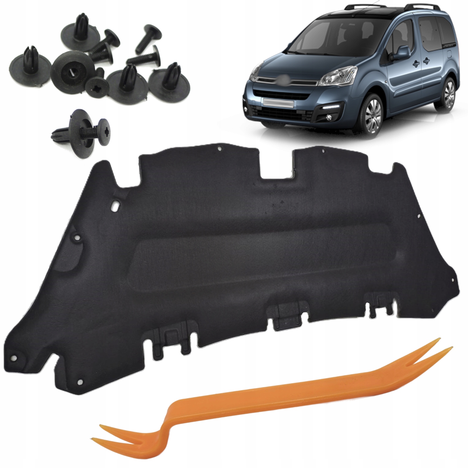 Peugeot Partner 2 ztlumení kapoty Odhlučnění Komory 08-18R stahovák