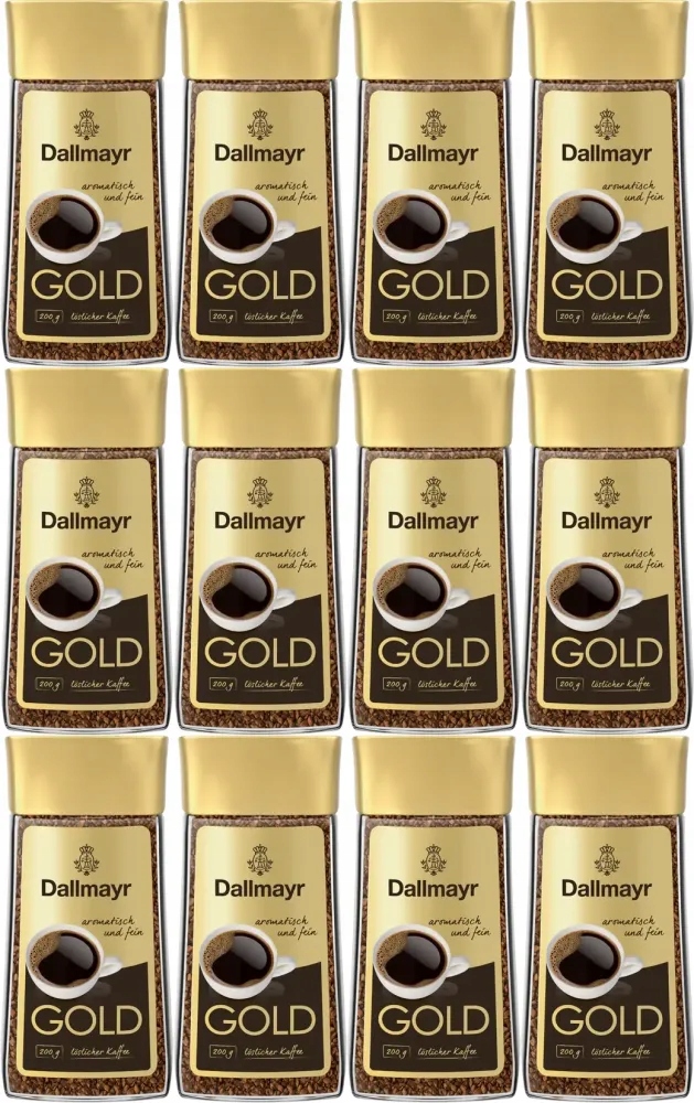 Kawa rozpuszczalna Dallmayr Gold 200g 100% Arabica x12