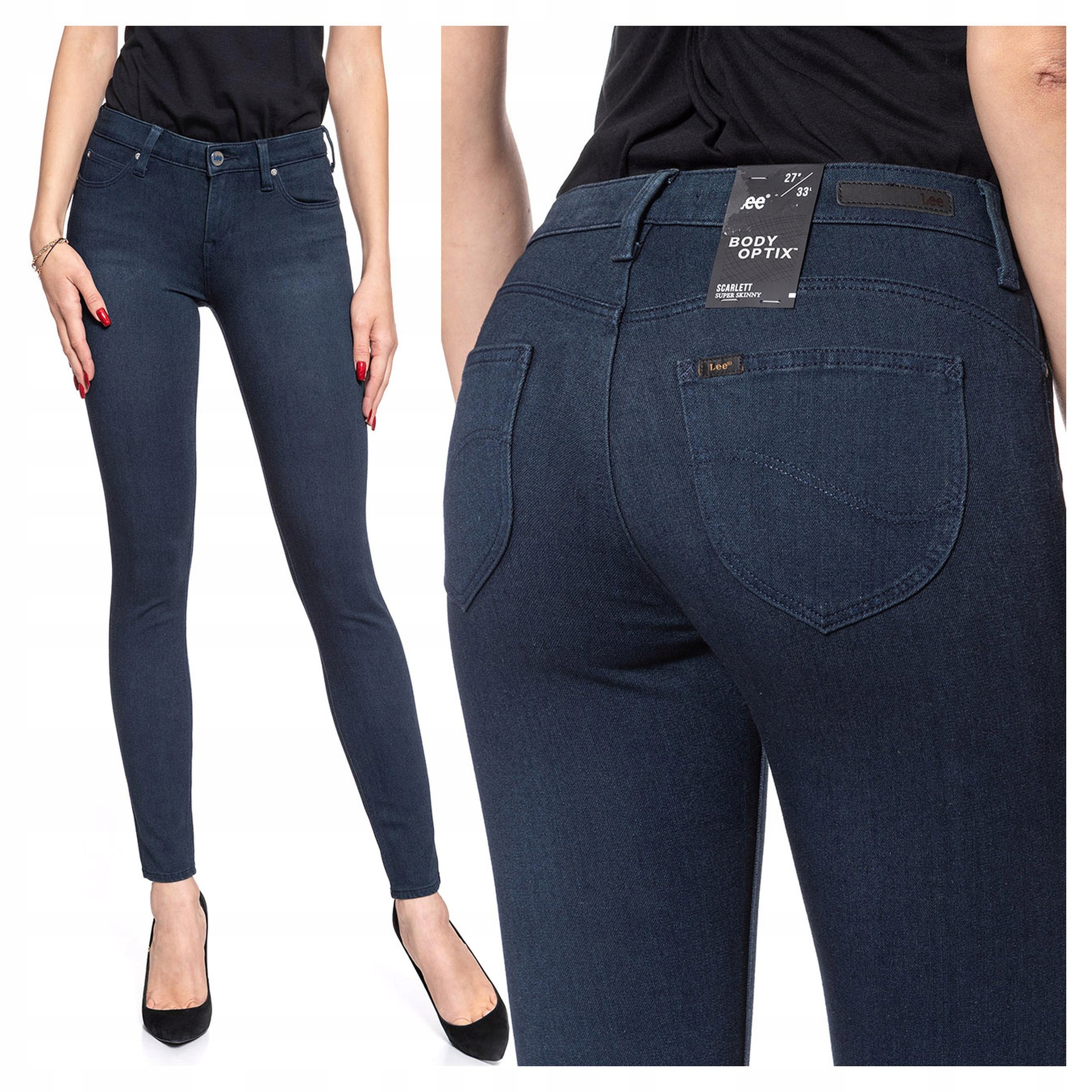 Lee Scarlett Dámské Džínové Kalhoty Úzké Nohavice W24 L31