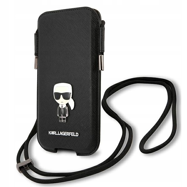 Karl Lagerfeld Kabelka KLHCP12MOPHKMK 6,1" černá/black hardcase Saffiano I