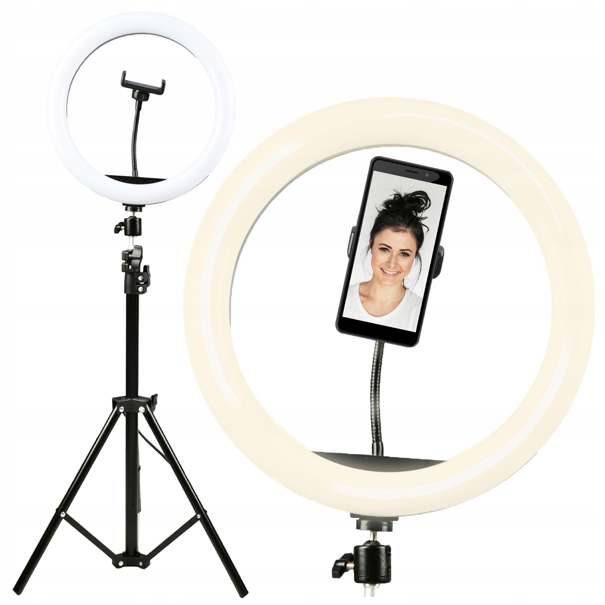 Denver LAMPA RING LED PIERŚCIENIOWA statyw MAKIJAŻ