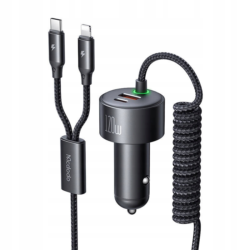 Automobilová Mcdodo CC-0370, Usb-c A Lightning, 120W, Rychlá