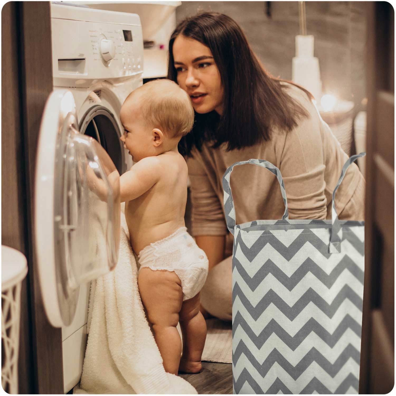 Kosz pojemnik na zabawki Nukido - szary Kolekcja 740221