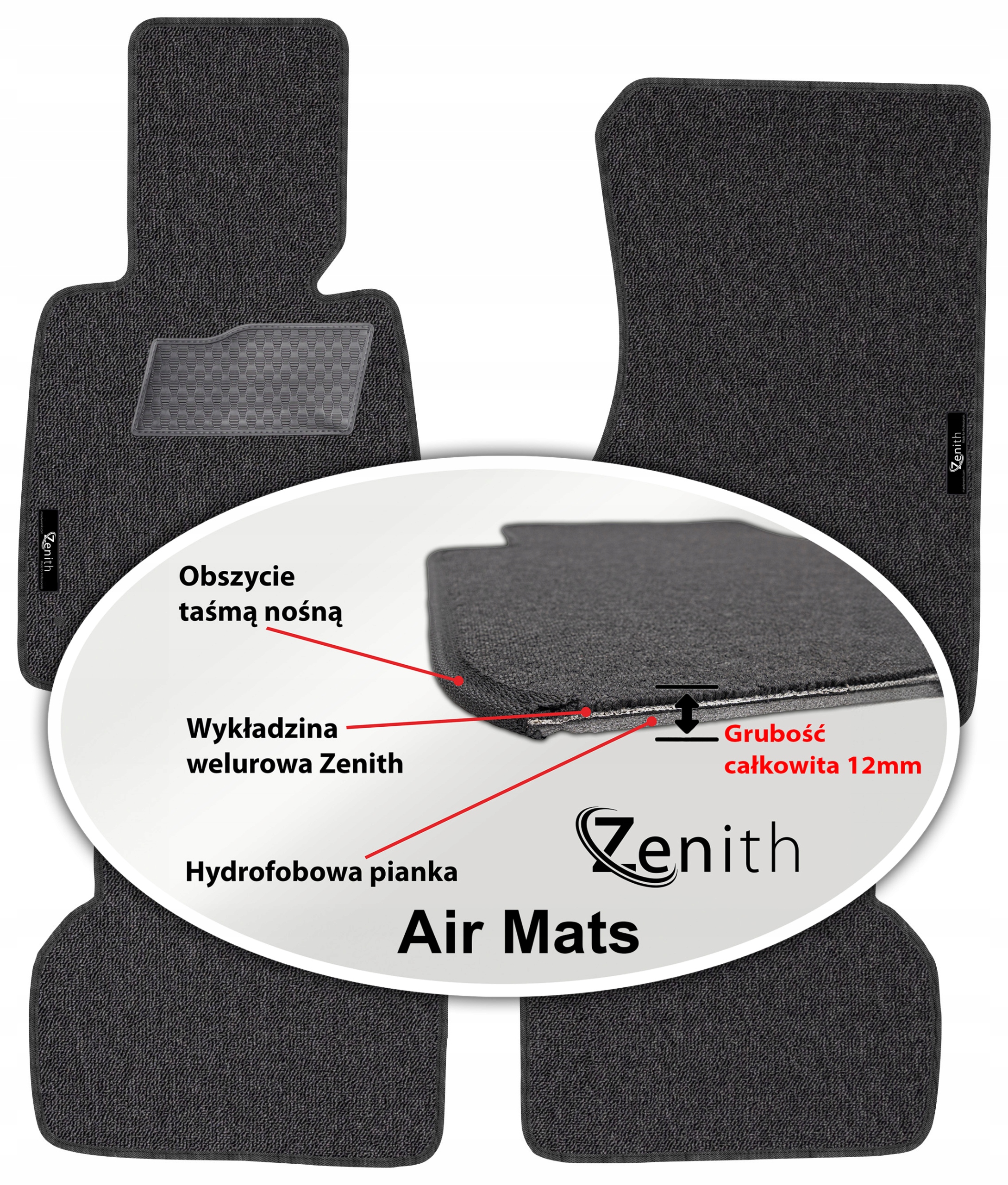 Bmw 5 E39 1995-2004 Velúrové koberčeky do auta Zenith Air Mats