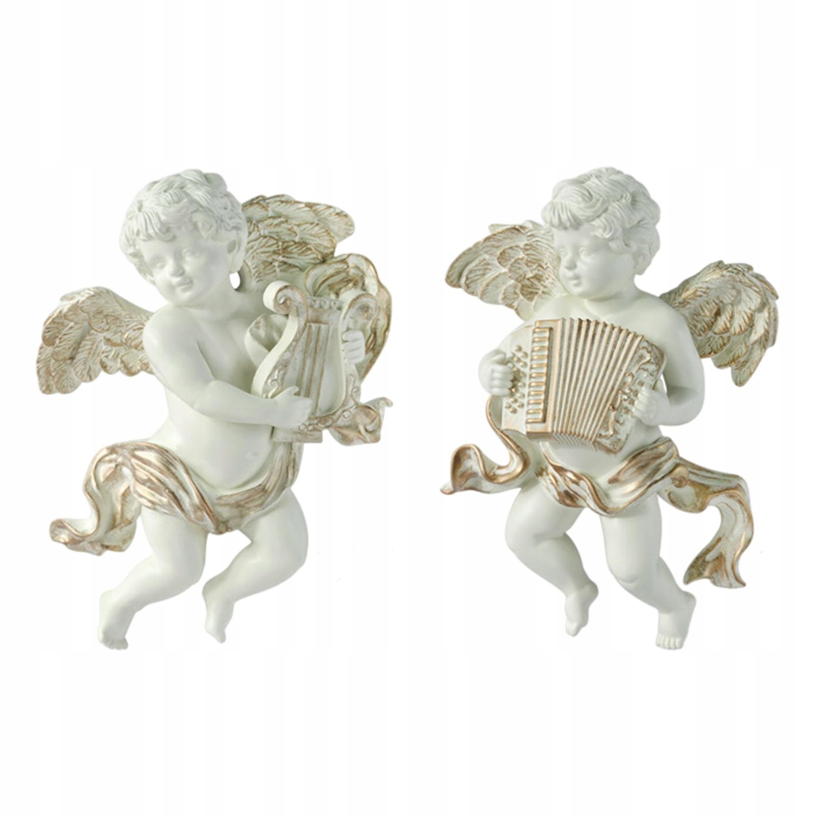 

2x Piękne Figurki Anioła Figurki Ściana Cherubina