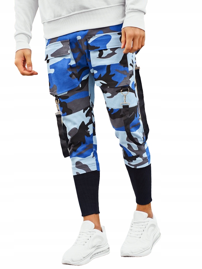 

Męskie Spodnie Niebieskie Moro L Joggery JOG11133