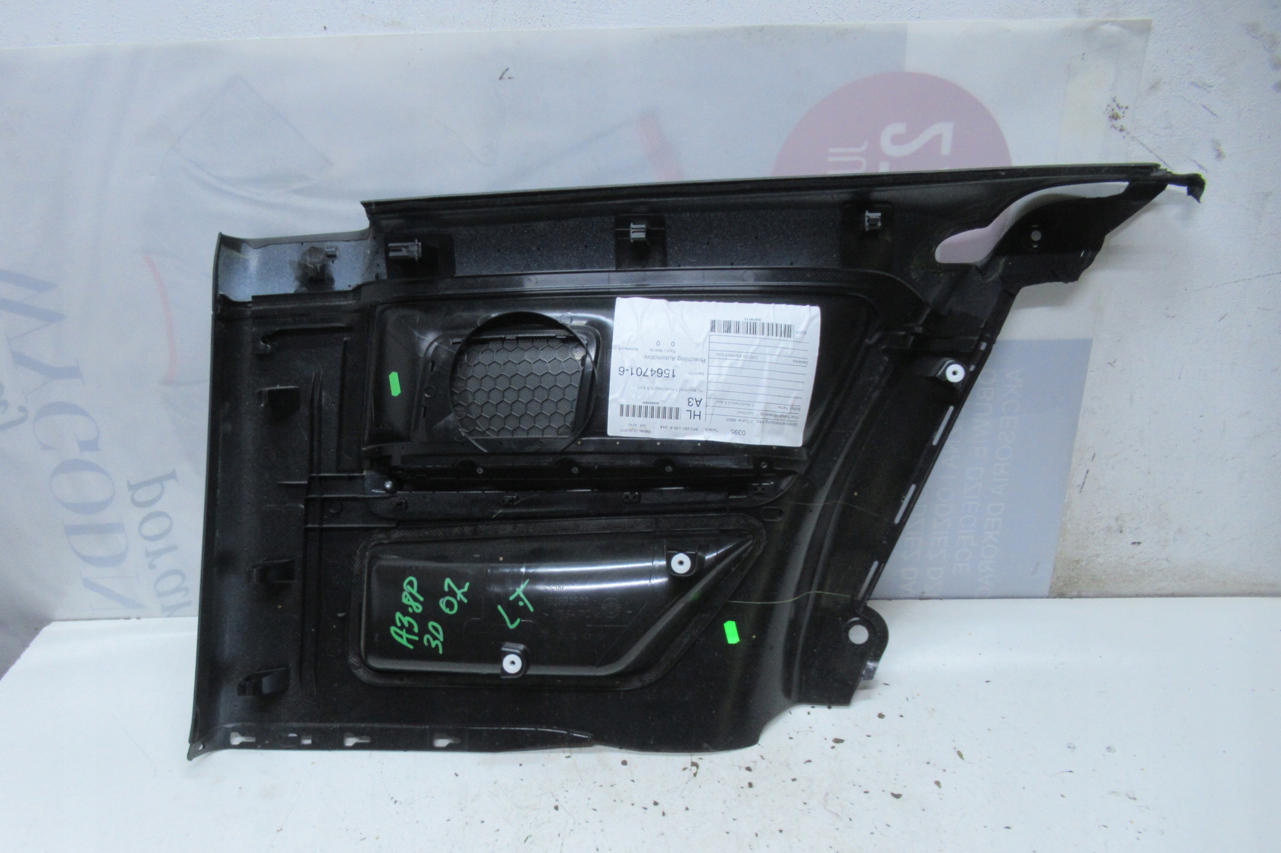 AUDI A3 8P 07 side upholstery left rear part 8P3867035A