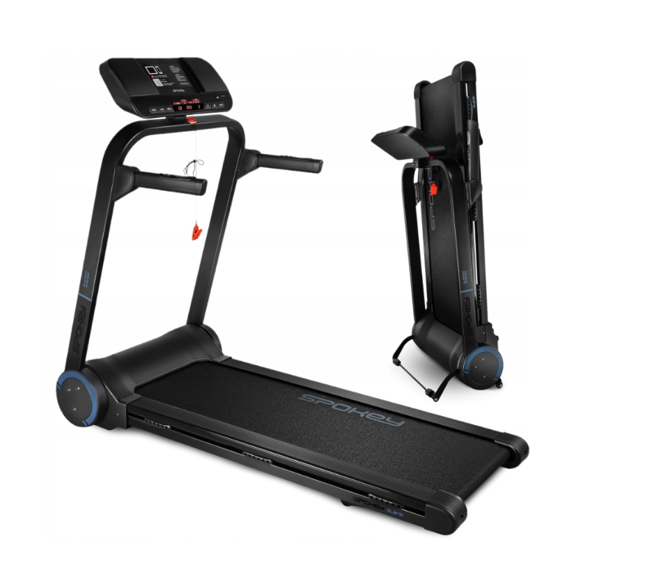 Bieżnia elektryczna składana 18km/h 12poziomów regul. Led max 120kg Eland