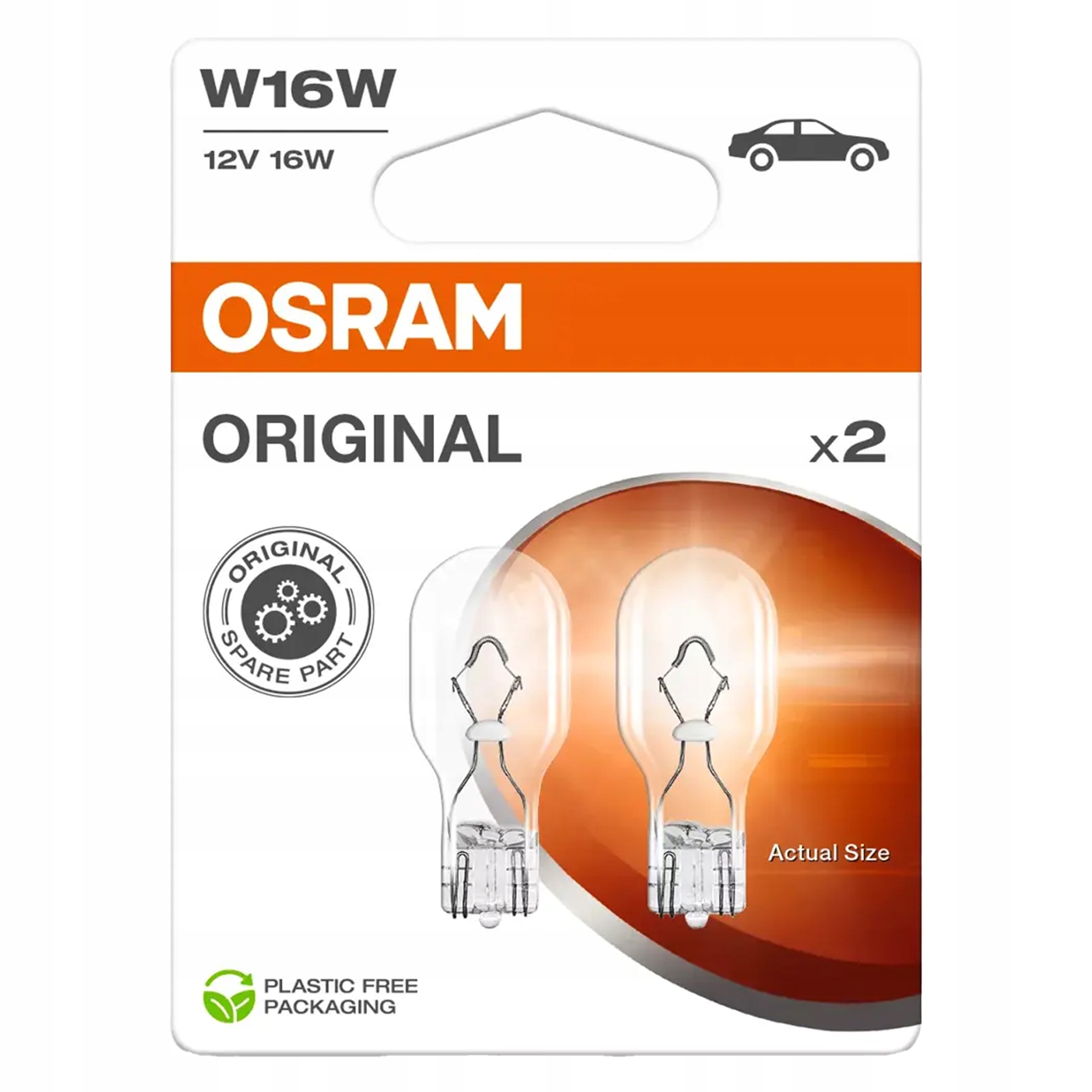 Żarówka samochodowa Osram W16W 12V 16W 2szt.