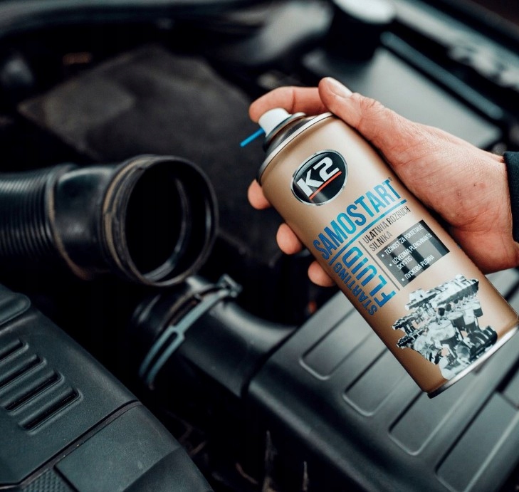 K2 SAMOSTART UŁATWIA ROZRUCH SILNIKA SPRAY 150ml Stan opakowania oryginalne