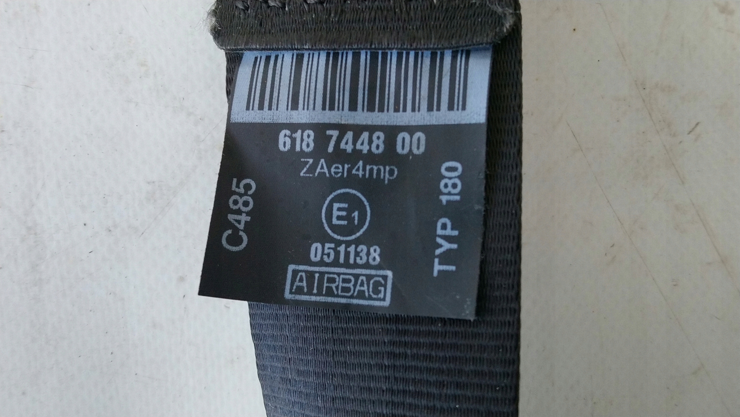 tension belt safety left front ALFA ROMEO MITO